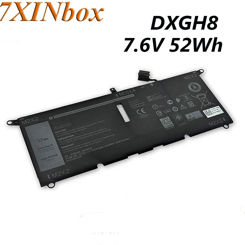7xinbox DXGH8 7,6 V 52Wh 0H754V P82G Оригинальный аккумулятор для ноутбука DELL XPS 13 7390 9380 9370 9370-D1605S Inspiron 14 7490 Series
7xinbox DXGH8 7,6 V 52Wh 0H754V P82G Оригинальный аккумулятор для ноутбука DELL XPS 13 7390 9380 9370 9370-D1605S Inspiron 14 7490 Series