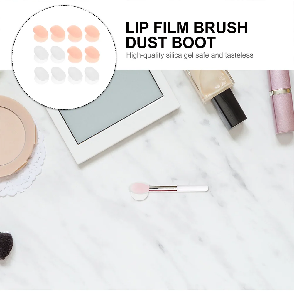 12 Pcs Applicator Cover Lip Brush Sleeve Silicone Brushes Makeup Protector Caps Travel 
12 Pcs Applicator Cover Lip Brush Sleeve Silicone Brushes Makeup Protector Caps Travel