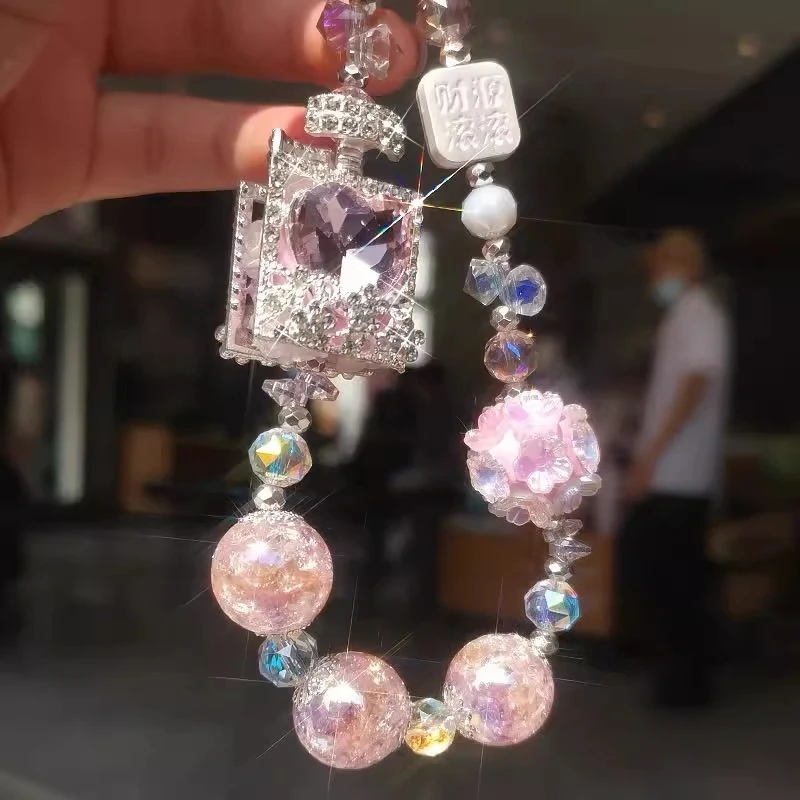 Ins Handmade Boutique Diamond Ball Beads Phone Chains Perfume Bottle Diy Mobile Phone Chain
Ins Handmade Boutique Diamond Ball Beads Phone Chains Perfume Bottle Diy Mobile Phone Chain