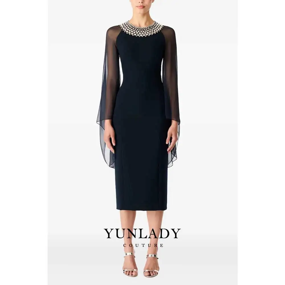 YUNLAN Luxury Dubai O-Neck Chiffon Long Sleeves Beaded Prom Gown 2025 Special Occasions Formal Wedding Guest Pink Evening Gown
YUNLAN Luxury Dubai O-Neck Chiffon Long Sleeves Beaded Prom Gown 2025 Special Occasions Formal Wedding Guest Pink Evening Gown