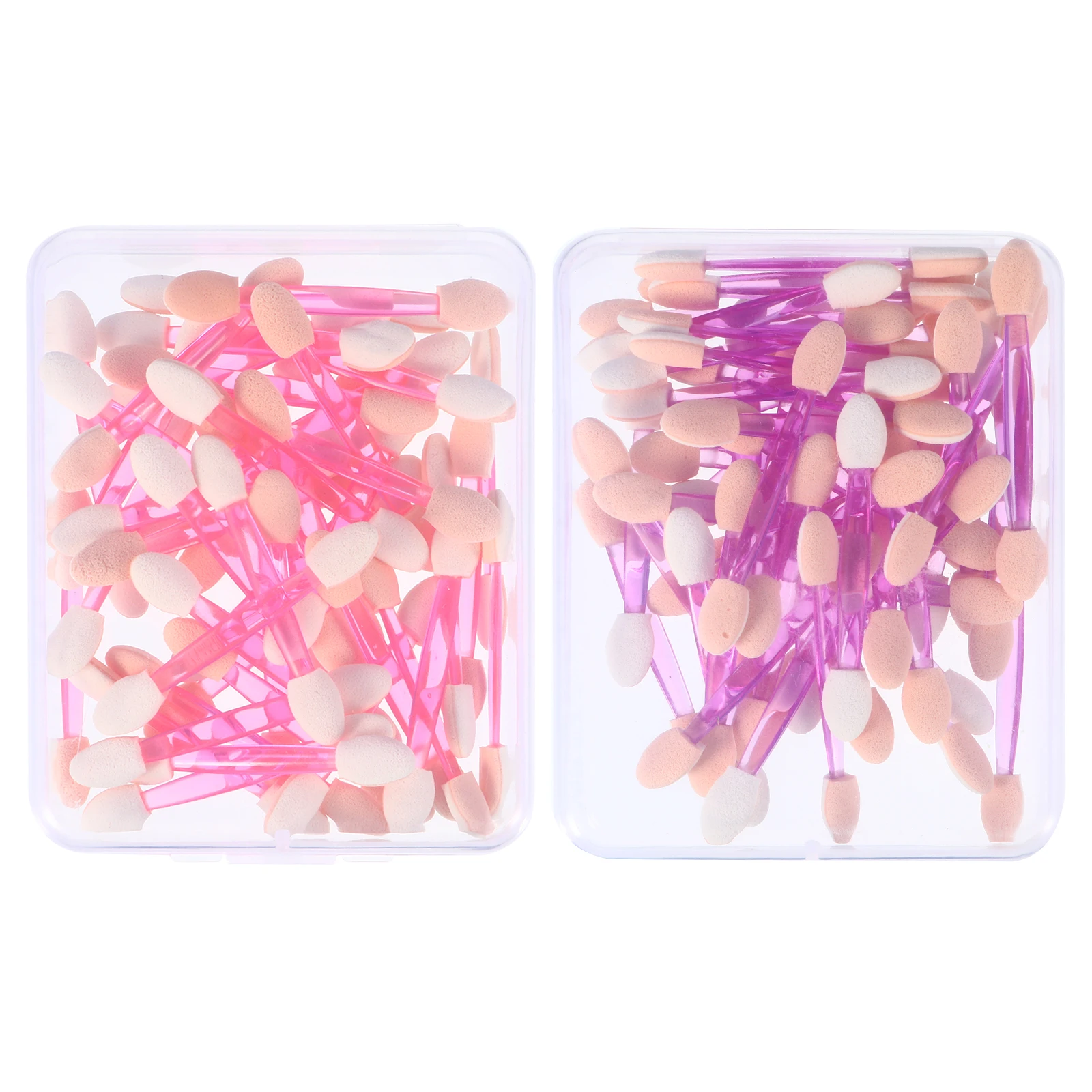 100pcs Eyeshadow Brush Lightweight Portable Dual Sides Applicators Plastic Handle Makeup Kit Travel Wedding Everyday Use 
100pcs Eyeshadow Brush Lightweight Portable Dual Sides Applicators Plastic Handle Makeup Kit Travel Wedding Everyday Use