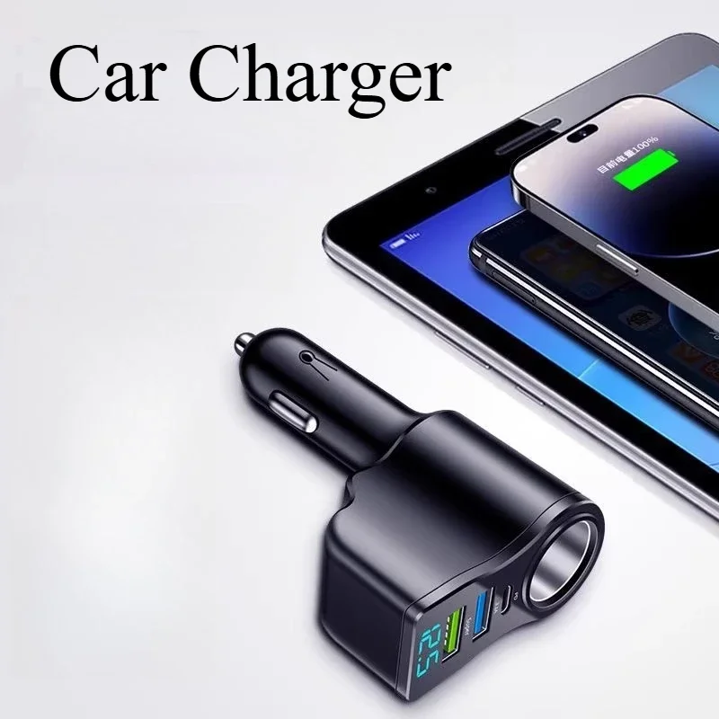 Car Charger Super Fast Charging One-to-four Cigarette Lighter Conversion USB Expansion Multi-function Automobiles Accessories
Car Charger Super Fast Charging One-to-four Cigarette Lighter Conversion USB Expansion Multi-function Automobiles Accessories