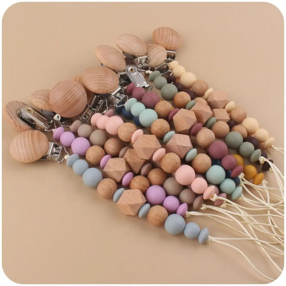 Dummy Clips Pacifier Holder Clips Wood Octagonal Space Beads Baby Pacifier Chain Nipple Holder Clips Soother Holder
Dummy Clips Pacifier Holder Clips Wood Octagonal Space Beads Baby Pacifier Chain Nipple Holder Clips Soother Holder