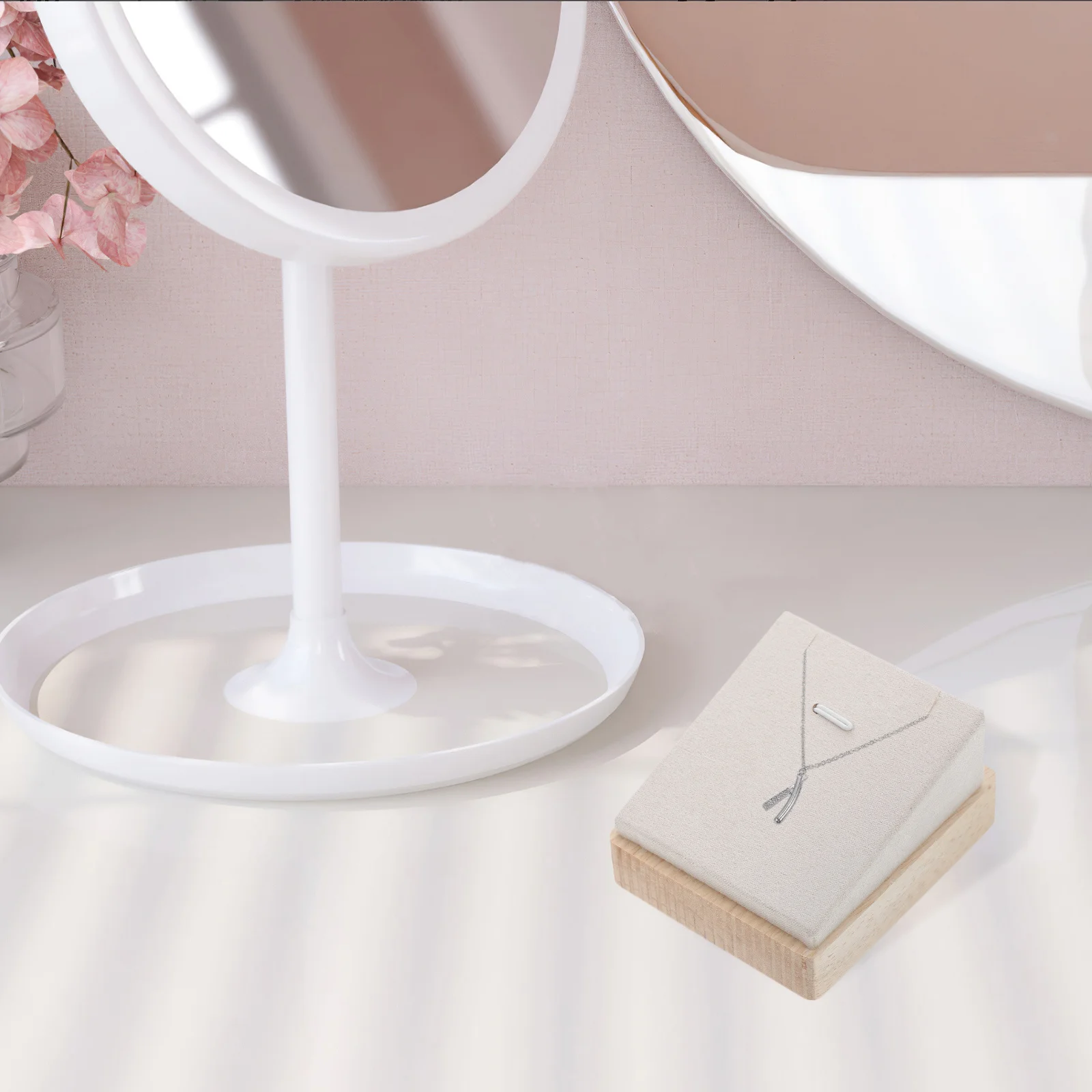 4Pcs Necklace Pendant Display Stand Wood Jewelry Holder Organizer for Home Shop Showing Selling Jewelry Display Set
4Pcs Necklace Pendant Display Stand Wood Jewelry Holder Organizer for Home Shop Showing Selling Jewelry Display Set