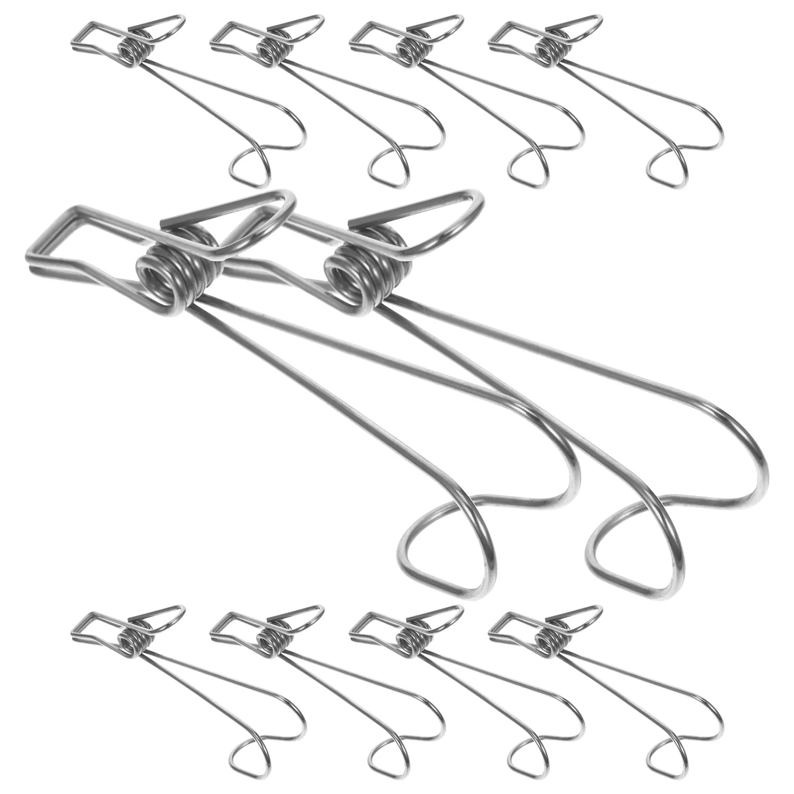 10PCS Stainless Steel Bathroom Hat Clips Large 105mm Hook Clothes Pants Scarf Hanger Multi functional Closet Storage Solution
10PCS Stainless Steel Bathroom Hat Clips Large 105mm Hook Clothes Pants Scarf Hanger Multi functional Closet Storage Solution