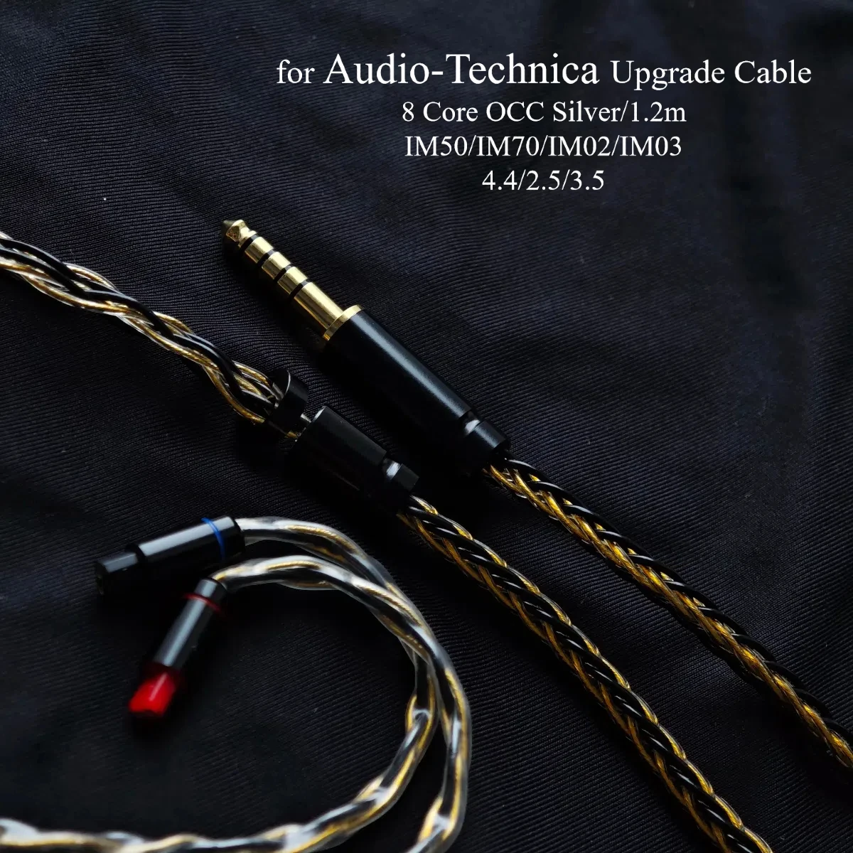 Audio-Technica IM Series Upgrade Cable - 8-Core OCC Silver-Plated with Inline MIC, 3.5/2.5/4.4mm Options
Audio-Technica IM Series Upgrade Cable - 8-Core OCC Silver-Plated with Inline MIC, 3.5/2.5/4.4mm Options