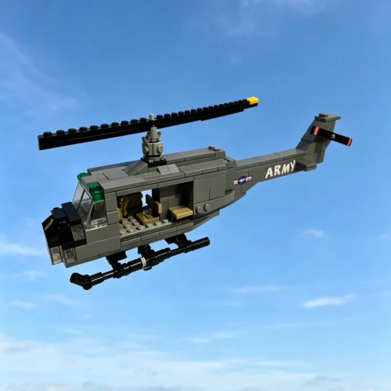 Realistic Huey Helicopter Building Block Set, Vietnam War Combat Aircraft Model, Small Particle Assembly Desktop Decoration Toy
Realistic Huey Helicopter Building Block Set, Vietnam War Combat Aircraft Model, Small Particle Assembly Desktop Decoration Toy
