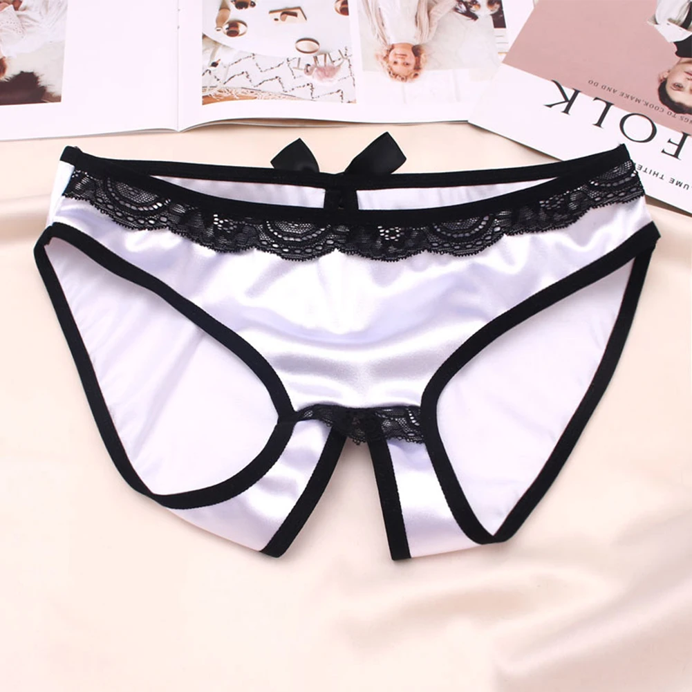 Stylish Silk Satin Crotchless Thong Gstring Panties Women Lingerie Underwear Briefs M/L/XL Black/White/Wine Red/Blue/Pink
Stylish Silk Satin Crotchless Thong Gstring Panties Women Lingerie Underwear Briefs M/L/XL Black/White/Wine Red/Blue/Pink
