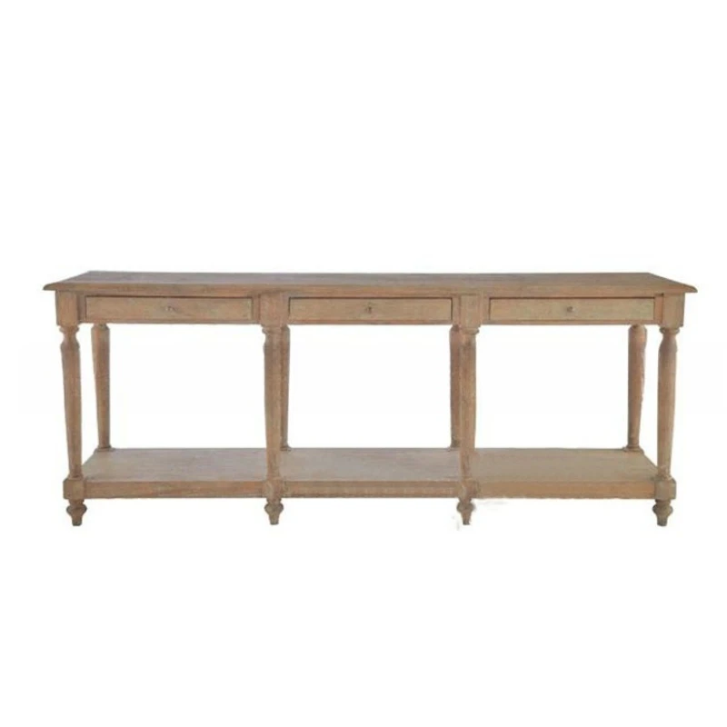 American solid wood porch cabinet furniture log oak retro with drawers storage table porch hall decoration
American solid wood porch cabinet furniture log oak retro with drawers storage table porch hall decoration