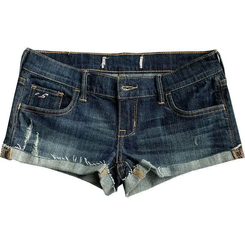 Summer Sexy Slim Fit Women's Denim Shorts, Retro Deep Blue Low-Rise Pocketed Hot Mini Pants, Korean Street Style Women's Jeans S
Summer Sexy Slim Fit Women's Denim Shorts, Retro Deep Blue Low-Rise Pocketed Hot Mini Pants, Korean Street Style Women's Jeans S
