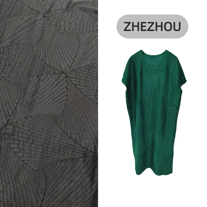 Miyake Pleated Round Neck Embroidered Dresses 2026 Summer New Loose Simple High-end Straight Dress Solid Plus Size Summer Dress
Miyake Pleated Round Neck Embroidered Dresses 2026 Summer New Loose Simple High-end Straight Dress Solid Plus Size Summer Dress