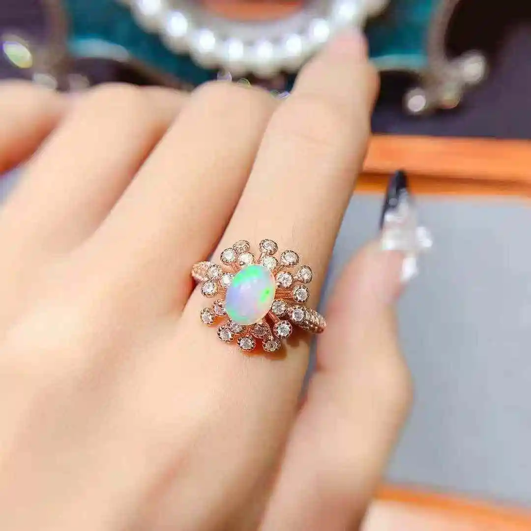 Fashion Classic New Arrival Natural and Real Natural Real Pink Opal Ring 925 Sterling Silver Ring for Women Wedding Ring
Fashion Classic New Arrival Natural and Real Natural Real Pink Opal Ring 925 Sterling Silver Ring for Women Wedding Ring