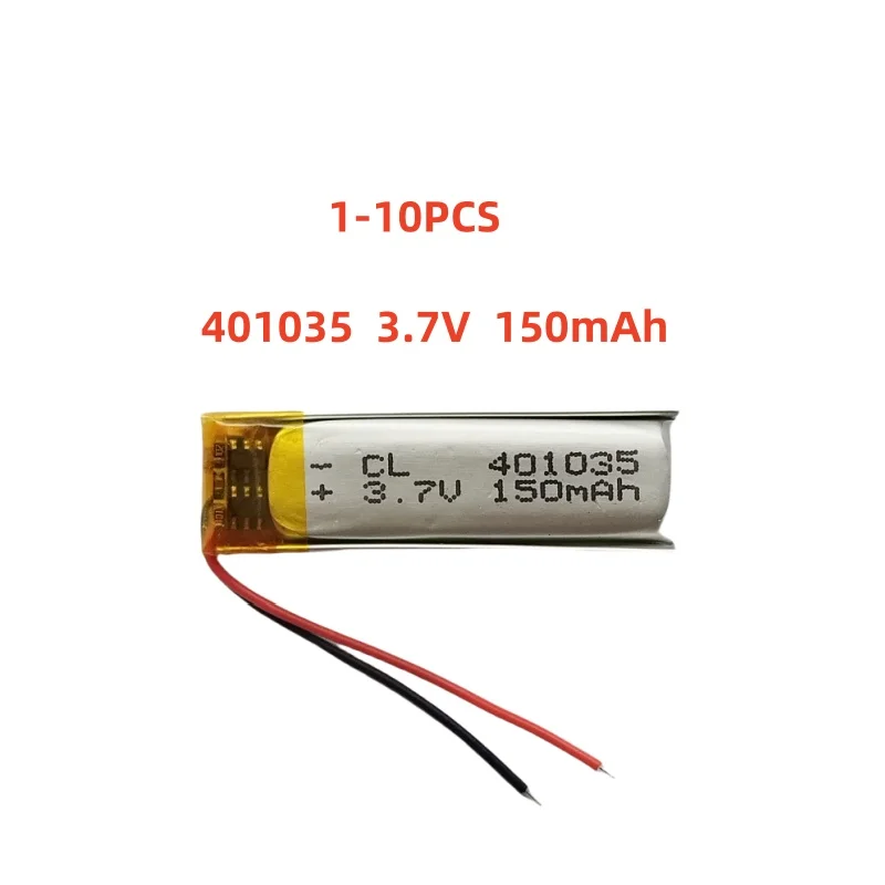401035 3.7V 150mAh Small Size Lipo Rechargeable Battery Lithium Polymer For MP3 Bluetooth MID headset headphone video pen
401035 3.7V 150mAh Small Size Lipo Rechargeable Battery Lithium Polymer For MP3 Bluetooth MID headset headphone video pen
