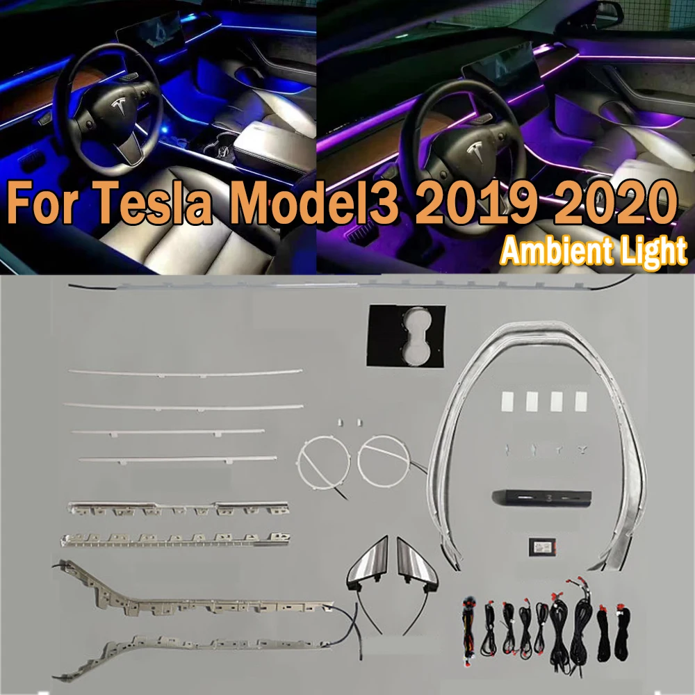 Лампа с сенсорным управлением и гудком, 64 цвета, подходит для Tesla Model3 2019 2020
Лампа с сенсорным управлением и гудком, 64 цвета, подходит для Tesla Model3 2019 2020