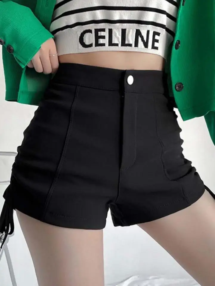 Короткие брюки с высокой талией и шнурком для женщин, летние модные полиэфирные волокна, микроэластичный сладкий и пряный стиль, базовая модель
Короткие брюки с высокой талией и шнурком для женщин, летние модные полиэфирные волокна, микроэластичный сладкий и пряный стиль, базовая модель