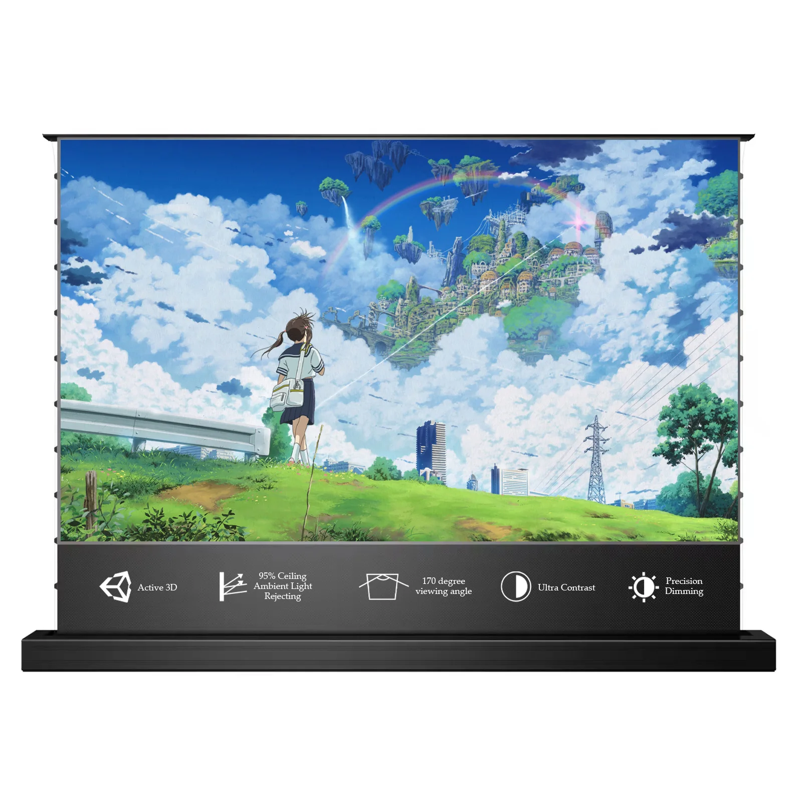 2024 ГОРЯЧИЕ 110-дюймовые проекционные экраны 4K/8k 16:9 ust alr pet crystal моторизованные натяжные напольные подъемные проекционные экраны
2024 ГОРЯЧИЕ 110-дюймовые проекционные экраны 4K/8k 16:9 ust alr pet crystal моторизованные натяжные напольные подъемные проекционные экраны