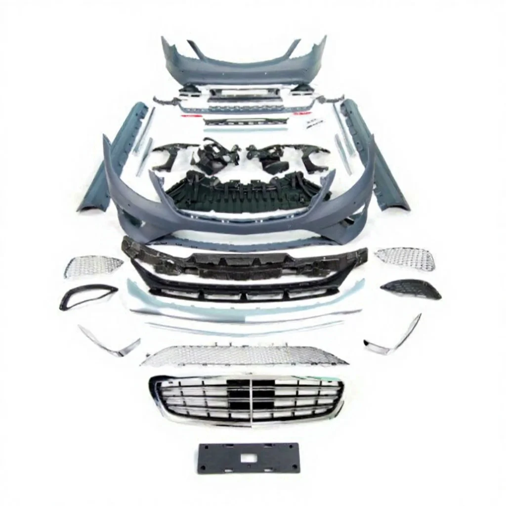 For S Class W222 S65 TI Style Body Kit 2014~2017y Front Bumper Rear Diffuser Exhaust Tips Grille Side Skirts Upgrade Body Parts
For S Class W222 S65 TI Style Body Kit 2014~2017y Front Bumper Rear Diffuser Exhaust Tips Grille Side Skirts Upgrade Body Parts