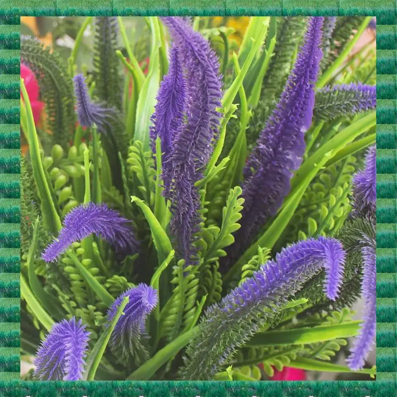 B76A 10 Bundles Artificial Plants Outdoor Grass With Flowers UV Resistant Greenery Garden Porch Window Box Decorating
B76A 10 Bundles Artificial Plants Outdoor Grass With Flowers UV Resistant Greenery Garden Porch Window Box Decorating