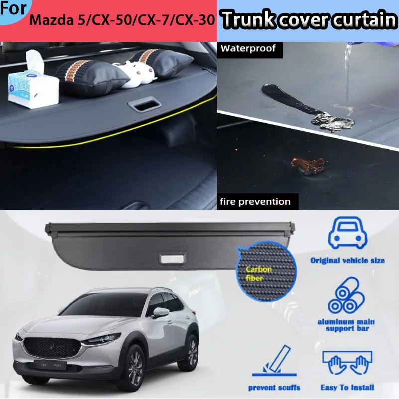 Suitable for Mazda Mazda 5/CX-50/CX-7/CX-30 Trunk Curtain Rear Trunk Storage Partition Bezel Interior Modification Accessories
Suitable for Mazda Mazda 5/CX-50/CX-7/CX-30 Trunk Curtain Rear Trunk Storage Partition Bezel Interior Modification Accessories