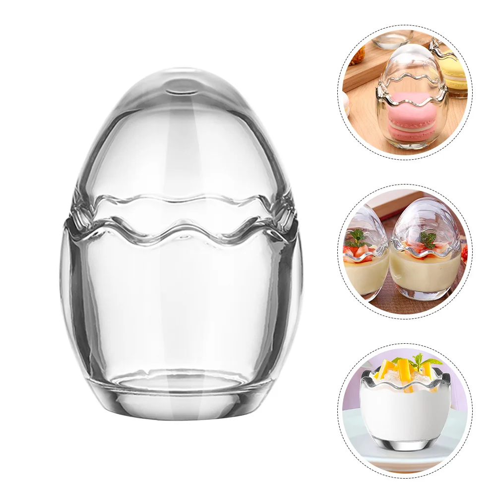 Eggshell Glass Pudding Cups Food Safe Transparent Dessert Jars for Yogurt Ice Cream Jelly Baking Microwave Freezer
Eggshell Glass Pudding Cups Food Safe Transparent Dessert Jars for Yogurt Ice Cream Jelly Baking Microwave Freezer