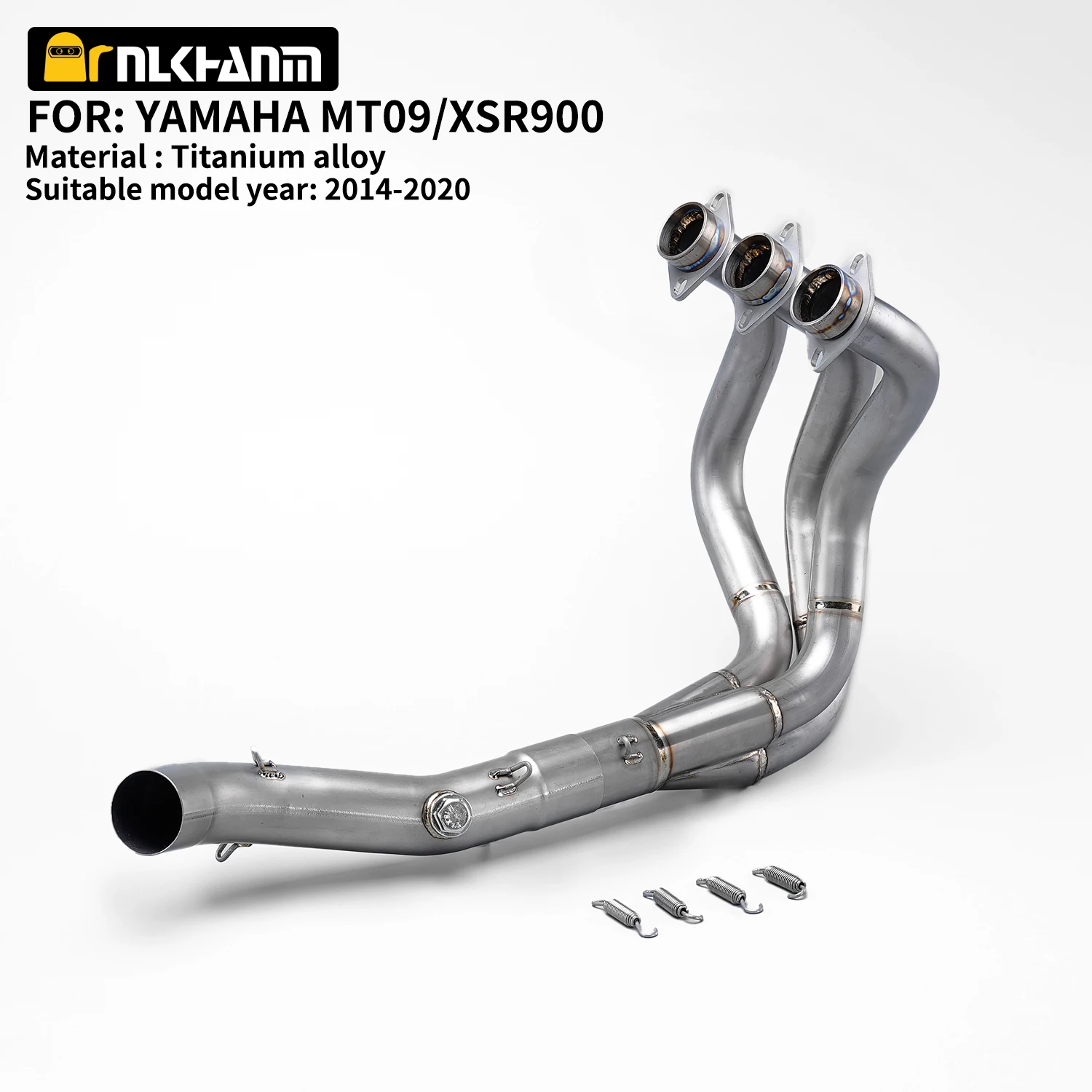 For Yamaha MT09 FZ09 XSR900 FJ09 Slip on Motorcycle Exhaust Escape titanium alloy 51MM Muffler Front Link Pipe 2014-2023 Years
For Yamaha MT09 FZ09 XSR900 FJ09 Slip on Motorcycle Exhaust Escape titanium alloy 51MM Muffler Front Link Pipe 2014-2023 Years