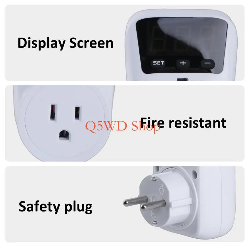 Q5WD Digital Display Voltages Protectors Socket with High/Low Voltages Protections
Q5WD Digital Display Voltages Protectors Socket with High/Low Voltages Protections