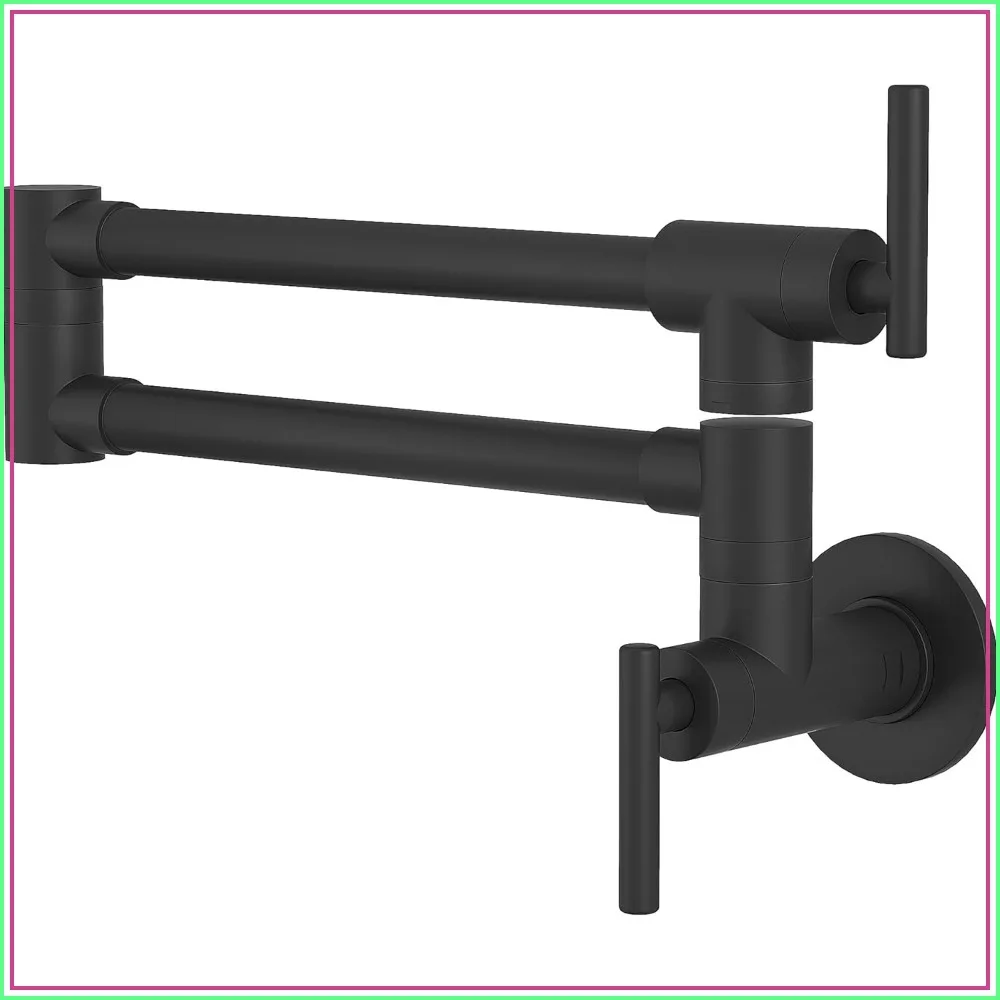 Pot Filler Faucet Wall Mount Folding Over Stove Double Joint Swing Arm Kitchen Faucet
Pot Filler Faucet Wall Mount Folding Over Stove Double Joint Swing Arm Kitchen Faucet