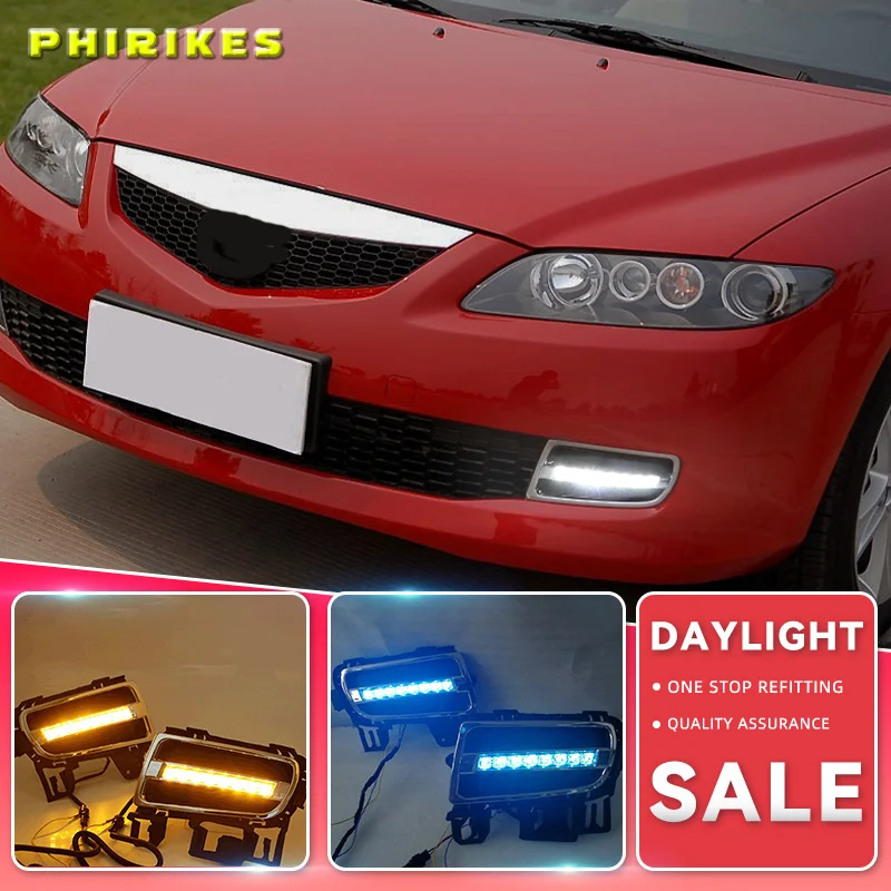 1Pair DRL For Mazda 6 Mazda6 2005 2006 2007 2008 2009 Daytime Running Lights fog lamp cover headlight 12V Daylight
1Pair DRL For Mazda 6 Mazda6 2005 2006 2007 2008 2009 Daytime Running Lights fog lamp cover headlight 12V Daylight