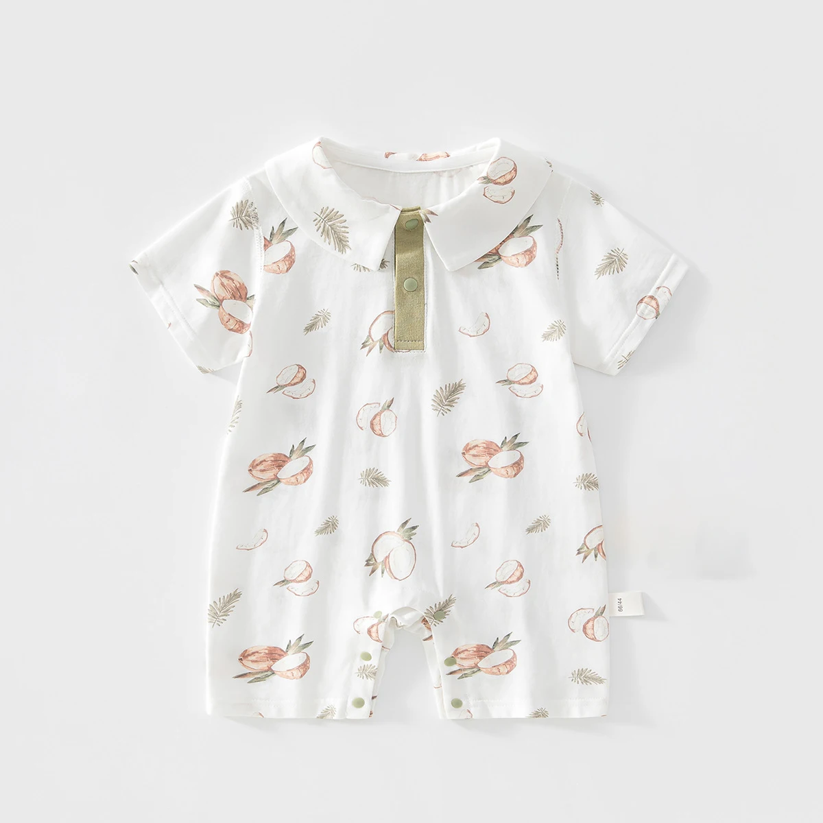 Summer Baby Girl Cotton Romper with Cute Cartoon Print Lightweight Peter Pan Collar Short Sleeve Jumpsuit
Summer Baby Girl Cotton Romper with Cute Cartoon Print Lightweight Peter Pan Collar Short Sleeve Jumpsuit