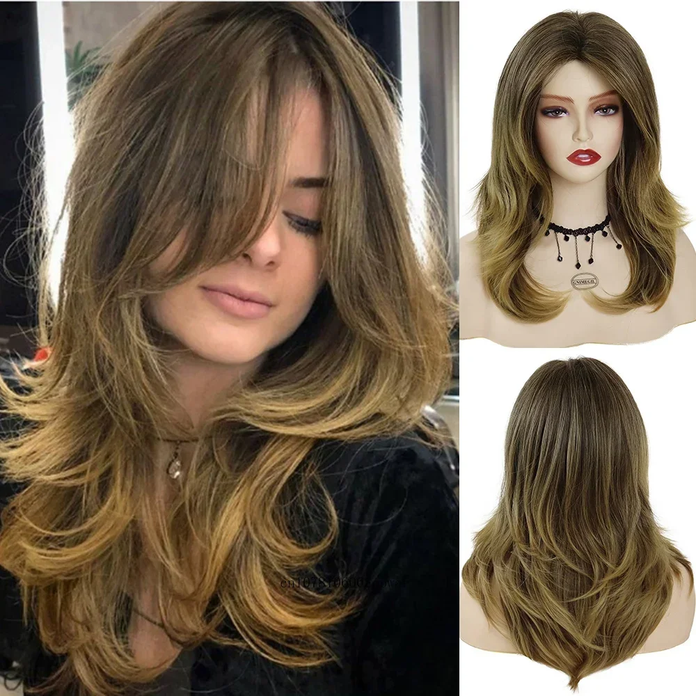 22 Inch Synthetic Long Wave Wig for Women Mix Brown Hair Natural Fluffy Layered Lady Wigs Daily Cosplay Costume Halloween Party
22 Inch Synthetic Long Wave Wig for Women Mix Brown Hair Natural Fluffy Layered Lady Wigs Daily Cosplay Costume Halloween Party