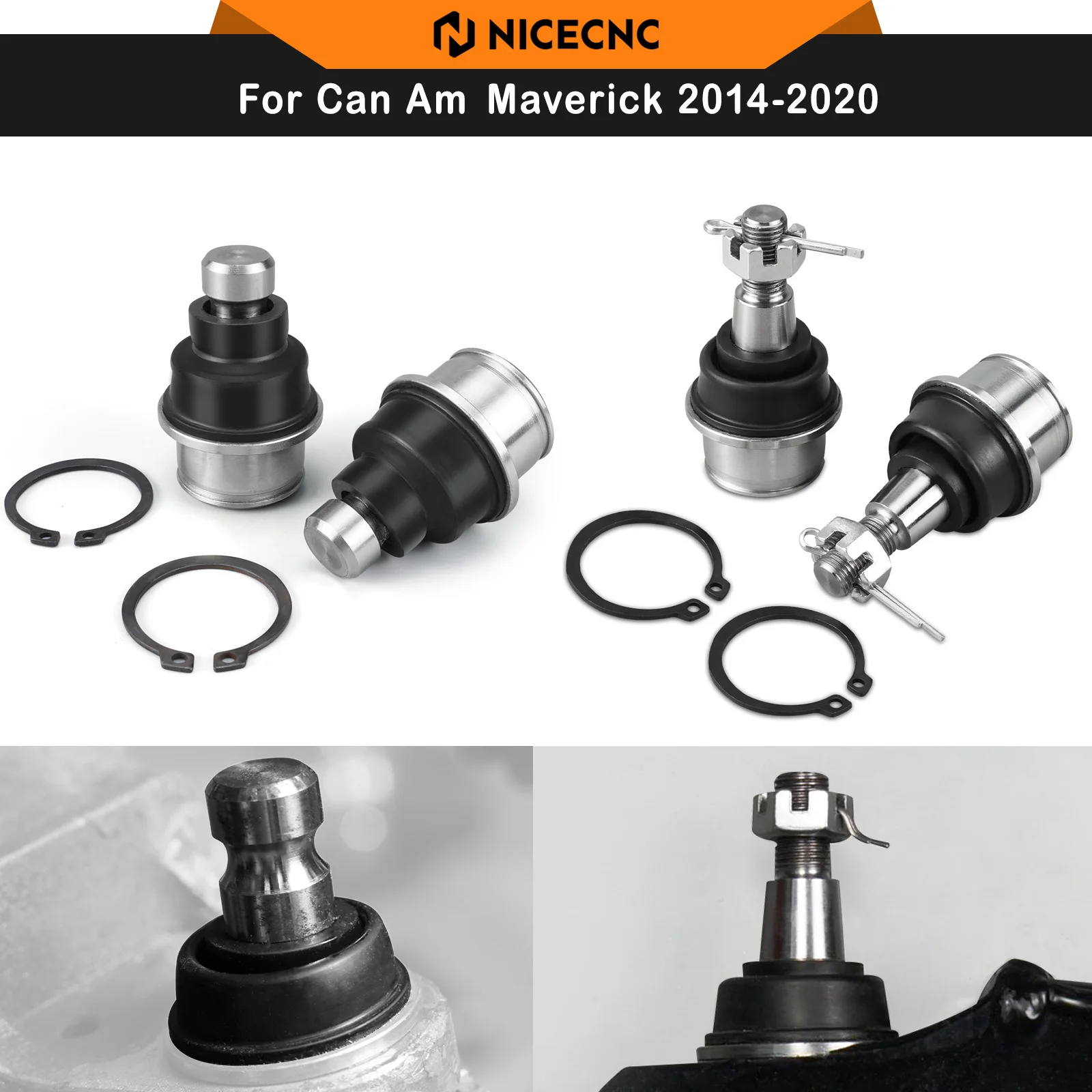 NICECNC For Can Am Maverick X3 2014-2020 UTV Upper Lower Ball Joints Kit For Can-Am X3 Max RR Trail Outlander Renegade Defender
NICECNC For Can Am Maverick X3 2014-2020 UTV Upper Lower Ball Joints Kit For Can-Am X3 Max RR Trail Outlander Renegade Defender