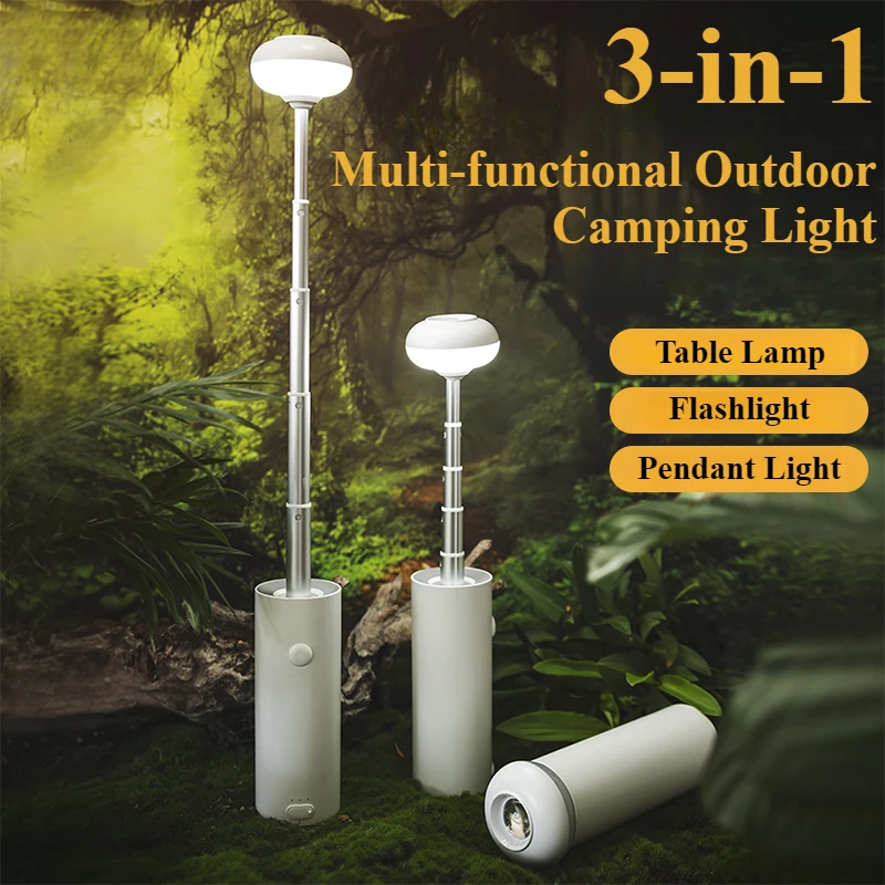 Eary 3-in-1 LED Torch Outdoor Camping Light Rechargeable 5000mAh Portable Angle Height Adjustable Type-C 3 Lighting Modes Light
Eary 3-in-1 LED Torch Outdoor Camping Light Rechargeable 5000mAh Portable Angle Height Adjustable Type-C 3 Lighting Modes Light