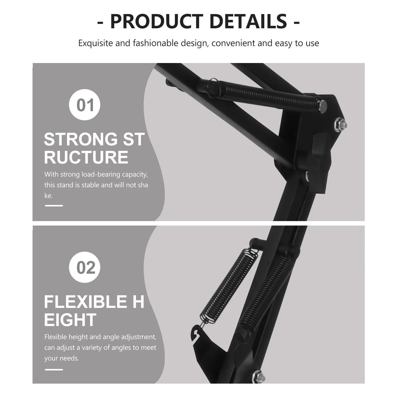 Black Folding Live Streaming Cellphone Stand Portable Adjustable Multipurpose Phone Holder Stable for Tablets Phones Videos
Black Folding Live Streaming Cellphone Stand Portable Adjustable Multipurpose Phone Holder Stable for Tablets Phones Videos