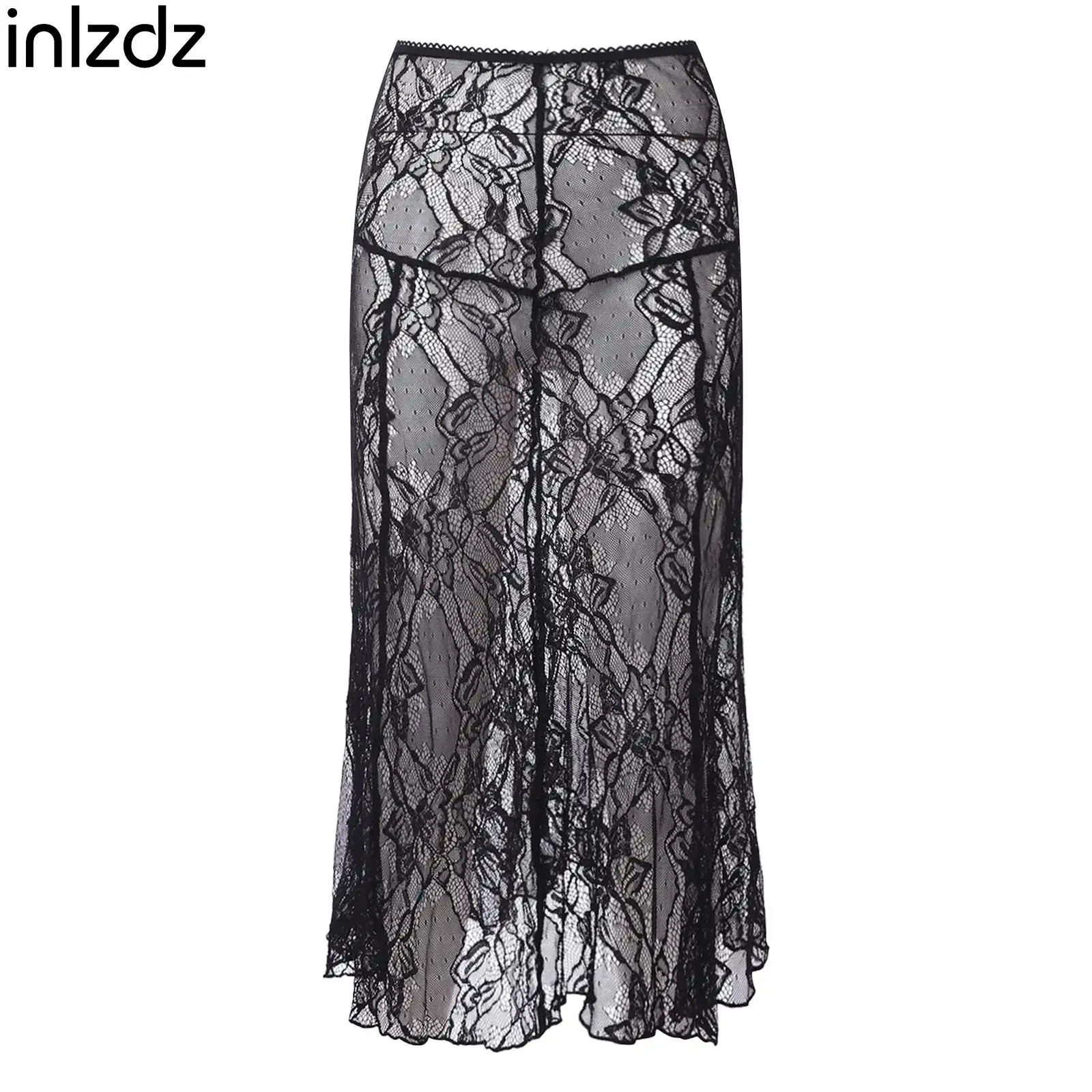 See Through Lace Mermaid Skirt for Women High Waist Elastic Waistband Floral Midi Cover Up Skirt for Party Stage Pageant
See Through Lace Mermaid Skirt for Women High Waist Elastic Waistband Floral Midi Cover Up Skirt for Party Stage Pageant