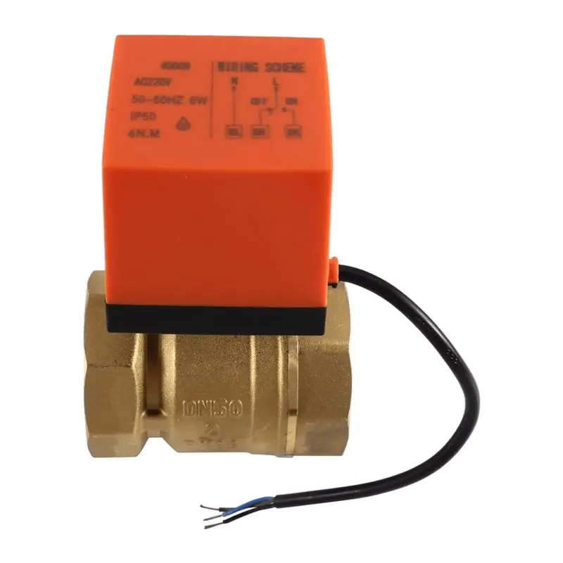 AT63-AC220V Electric Ball Valve 2" Brass Motorized Two Way Air Conditioning Floor Heating System Control Valve
AT63-AC220V Electric Ball Valve 2" Brass Motorized Two Way Air Conditioning Floor Heating System Control Valve