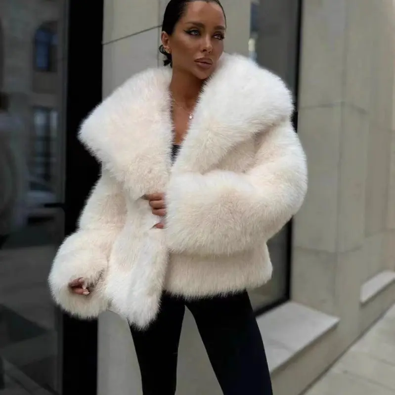 Casual Fur Collar Fur Coat Women's Padded Casual Style Long Sleeve Short Length Fashion Outerwear Youth Simulation Leather
Casual Fur Collar Fur Coat Women's Padded Casual Style Long Sleeve Short Length Fashion Outerwear Youth Simulation Leather