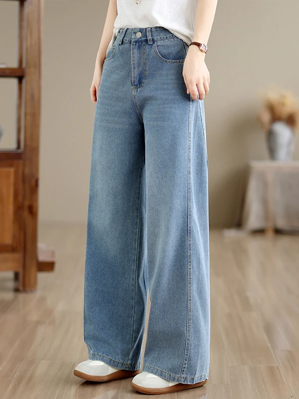 Outlet Slim Straight Leg Jeans Casual High Waist Cotton Denim Pants Versatile Wide Leg Trousers for Women Street Style
Outlet Slim Straight Leg Jeans Casual High Waist Cotton Denim Pants Versatile Wide Leg Trousers for Women Street Style