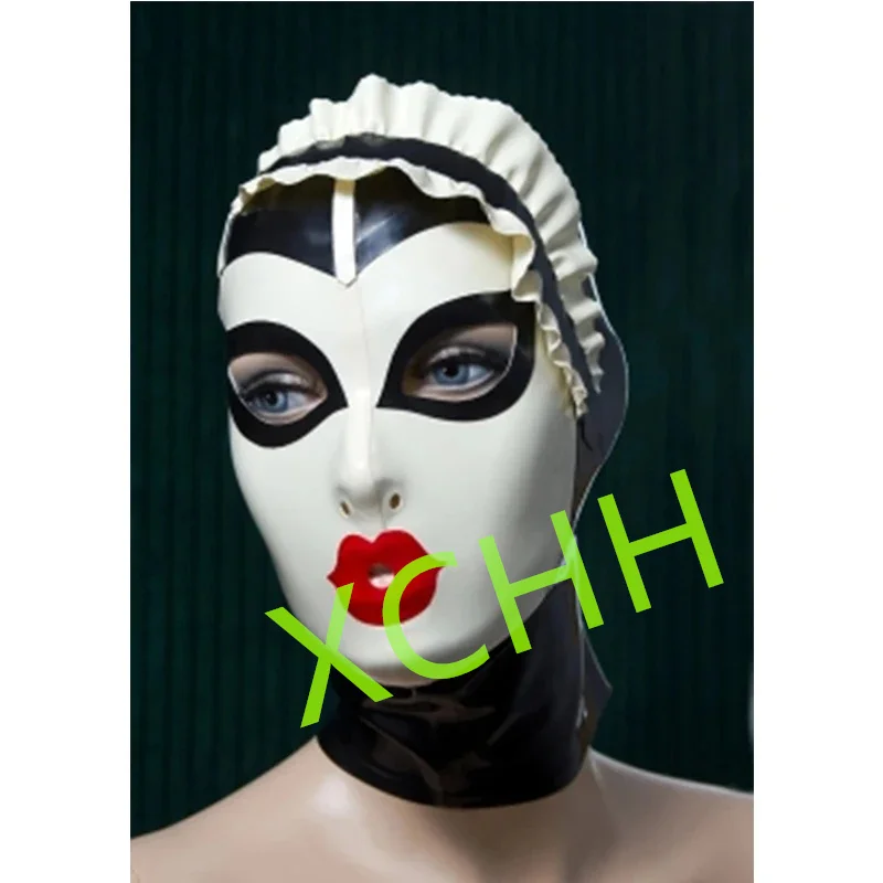 Handmade Latex Hood Rubber Mask White Back Zip Sexy Fetish Headgear Customize Halloween Cosplay Costume
Handmade Latex Hood Rubber Mask White Back Zip Sexy Fetish Headgear Customize Halloween Cosplay Costume