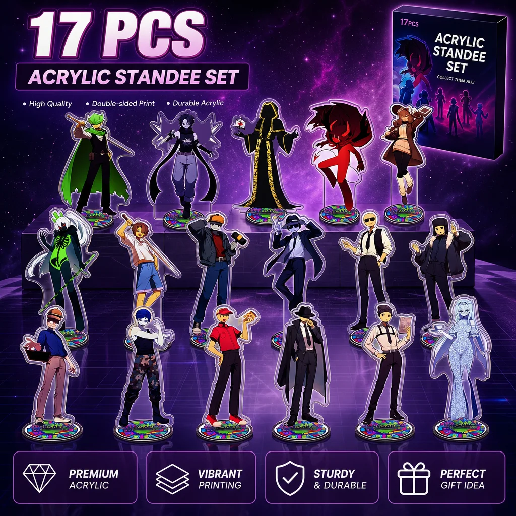 Game Forsaken Acrylic Stand Keychain 17PCS Set 15cm HD Print Game Character Figure Desk Decor Collectible Fans Gift
Game Forsaken Acrylic Stand Keychain 17PCS Set 15cm HD Print Game Character Figure Desk Decor Collectible Fans Gift
