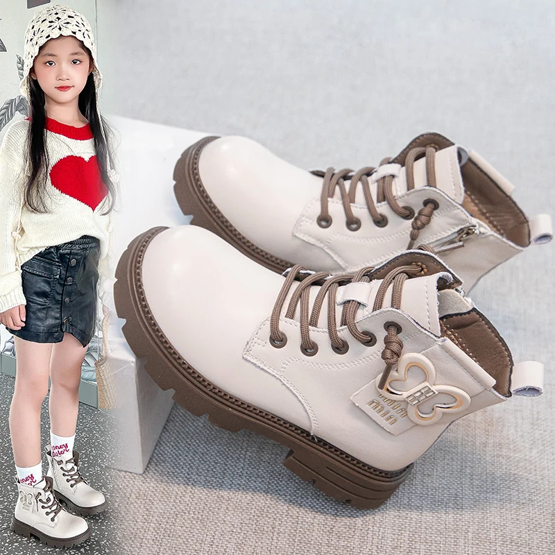 Children's Leather Boots Four Seasons Simple Boys Girls Single Shoes 3-18 Years Old Padded Thickened Short Kids Single Boots
Children's Leather Boots Four Seasons Simple Boys Girls Single Shoes 3-18 Years Old Padded Thickened Short Kids Single Boots