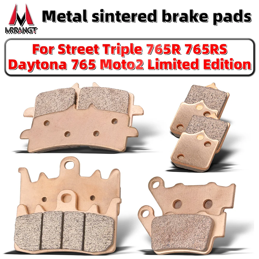 MRRANGT Motorcycle Sintered Metal Brake Pads Set Fit For Triumph Street Triple 765 R RS 765 Moto2 Limited Edition Parts
MRRANGT Motorcycle Sintered Metal Brake Pads Set Fit For Triumph Street Triple 765 R RS 765 Moto2 Limited Edition Parts