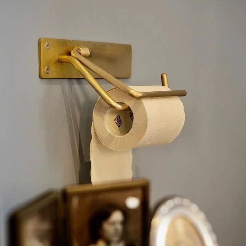 Brass Wall Mounted Toilet Paper Holder, Vintage Bathroom Tissue Rack for Hotel & B&B, Rustproof Roll Stand for Home Use
Brass Wall Mounted Toilet Paper Holder, Vintage Bathroom Tissue Rack for Hotel & B&B, Rustproof Roll Stand for Home Use