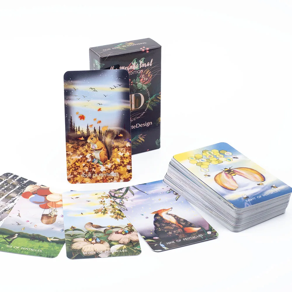 The Mesahi Tarot A 79-Card Deck Bouchette Design Fate Divination Fortune Telling English Version Party Board Game 10.3*6cm
The Mesahi Tarot A 79-Card Deck Bouchette Design Fate Divination Fortune Telling English Version Party Board Game 10.3*6cm