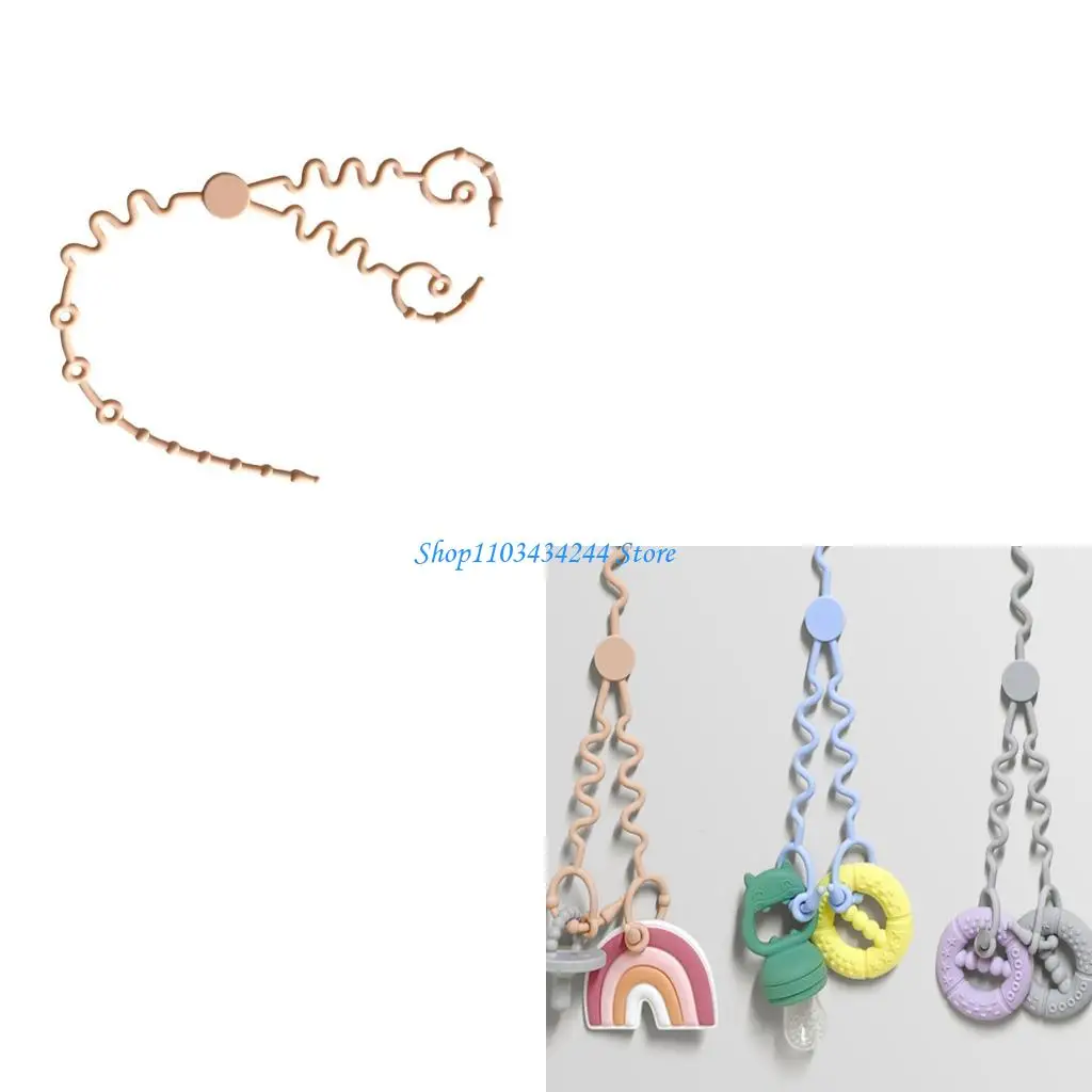 Силиконовая цепочка для соски, игрушка-ремешок для прорезывания зубов, ремешок для предотвращения падения, держатель для детской
Силиконовая цепочка для соски, игрушка-ремешок для прорезывания зубов, ремешок для предотвращения падения, держатель для детской