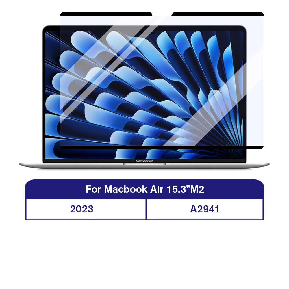 For Mac Air 15.3'' Magnetic HD Screen Protector for Macbook Air 15 inch 2023 M2 A2941 Removable Laptop Filter Film Accessories
For Mac Air 15.3'' Magnetic HD Screen Protector for Macbook Air 15 inch 2023 M2 A2941 Removable Laptop Filter Film Accessories