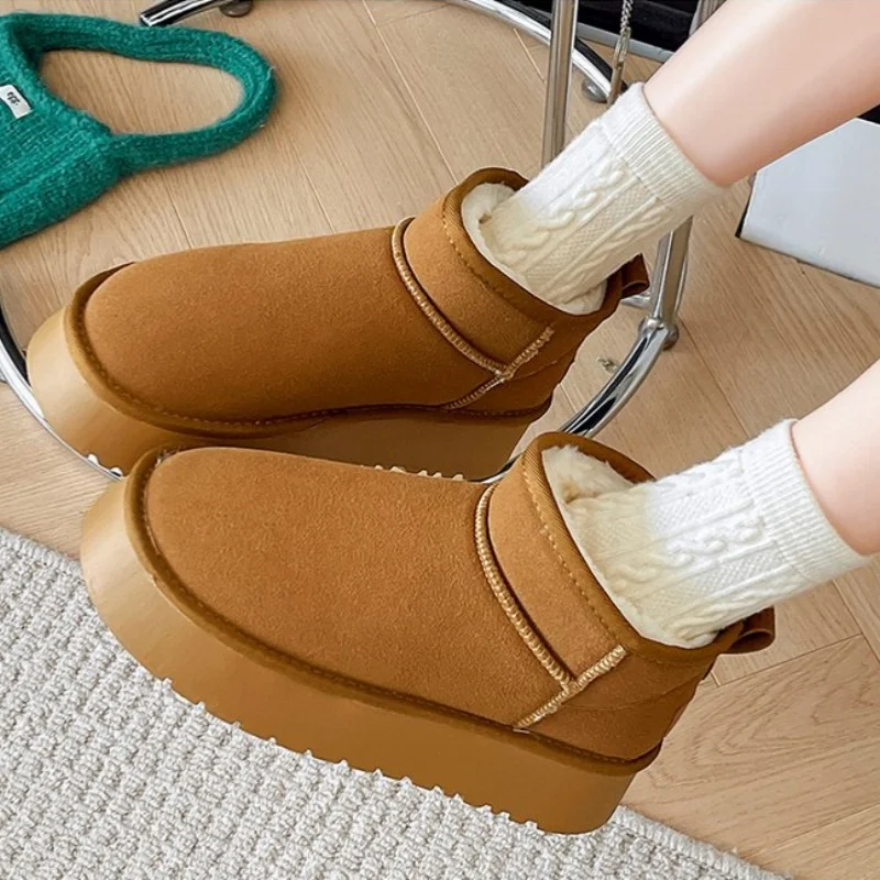 Зимние замшевые удобные теплые зимние ботинки, женские модные новые прогулочные ботинки с круглым носком и неглубоким носком на толстой подошве
Зимние замшевые удобные теплые зимние ботинки, женские модные новые прогулочные ботинки с круглым носком и неглубоким носком на толстой подошве