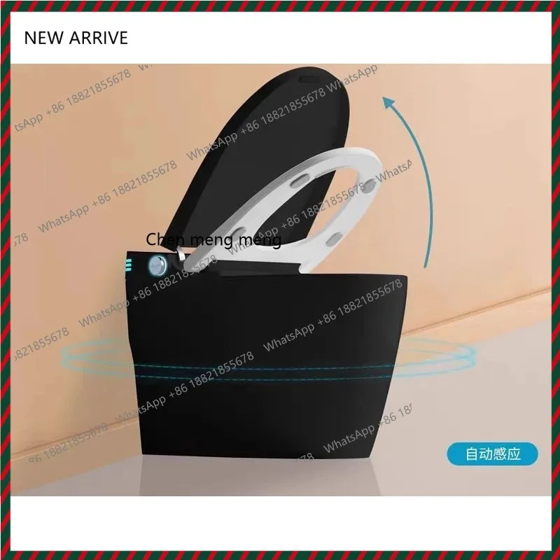 Черный умный унитаз, бытовой полностью автоматический интегрированный мгновенный унитаз без ограничения давления воды
Черный умный унитаз, бытовой полностью автоматический интегрированный мгновенный унитаз без ограничения давления воды