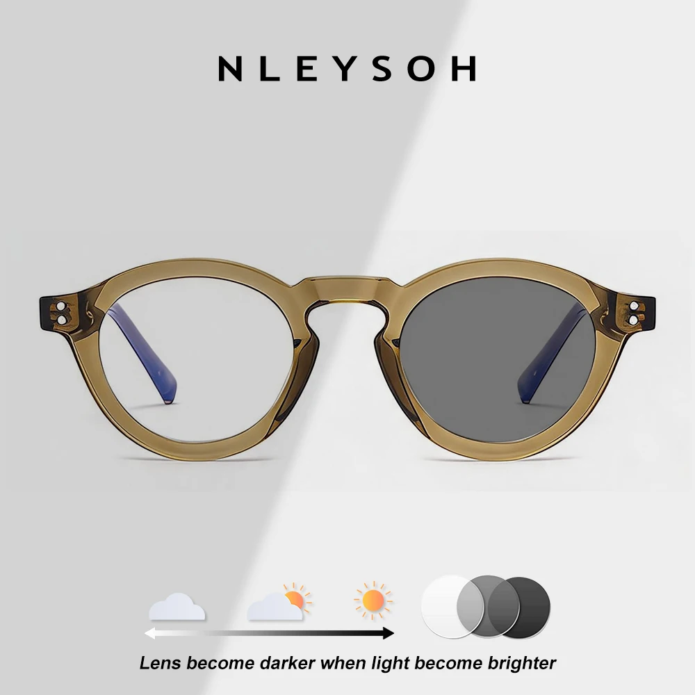 NLEYSOH New Trendy Round Glasses Customize Myopia Photochromic Woman Anti Blue Light Reading Prescription Eyeglass Frame
NLEYSOH New Trendy Round Glasses Customize Myopia Photochromic Woman Anti Blue Light Reading Prescription Eyeglass Frame