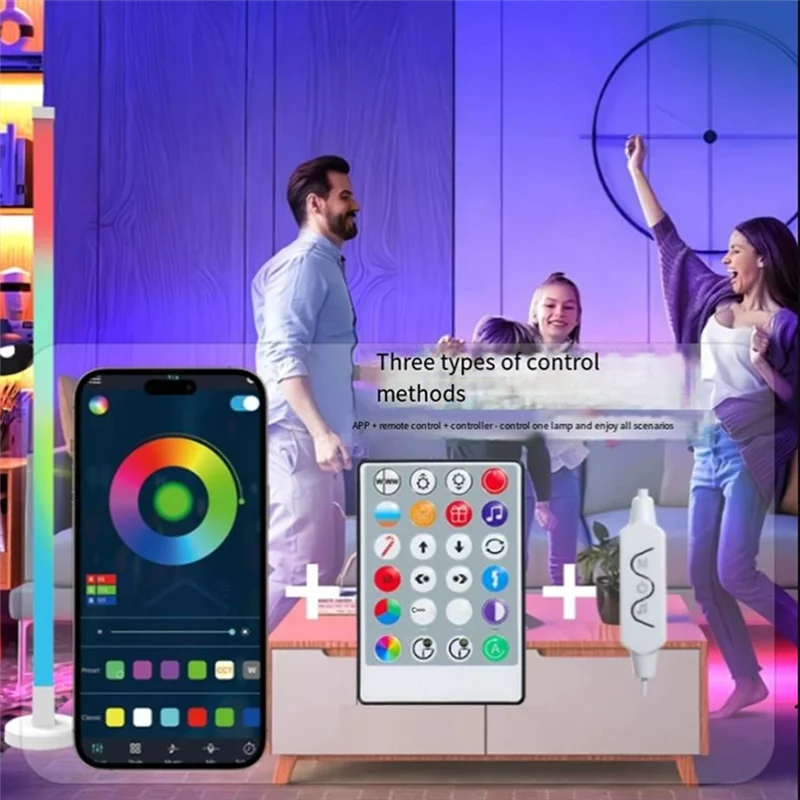 Свежий RGB светодиодный угловой торшер, новый дизайн с 16 м цветами и 200 сцен, подходит для гостиной, игровой комнаты
Свежий RGB светодиодный угловой торшер, новый дизайн с 16 м цветами и 200 сцен, подходит для гостиной, игровой комнаты