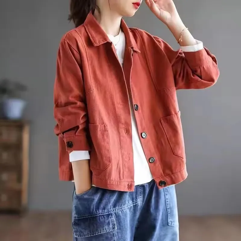 2025 Autumn New Style Pure Cotton Long Sleeve Plus Size Women's Clothing Artistic Vintage Loose Fit Slimming Fashionable Lapel
2025 Autumn New Style Pure Cotton Long Sleeve Plus Size Women's Clothing Artistic Vintage Loose Fit Slimming Fashionable Lapel